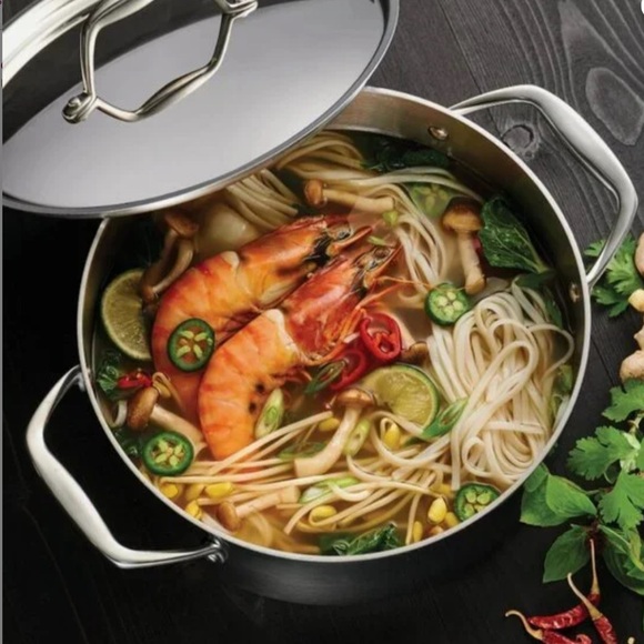 5 Quart Tri Ply Clad Stainless Steel Covered Dutch Oven with Lid - Picture 3 of 9